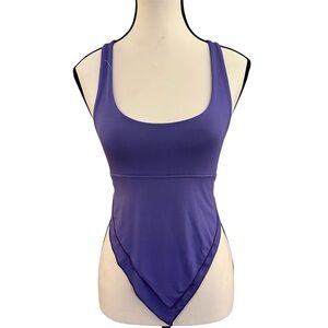 Purple Tank Top with Criss Cross strap back. NWT